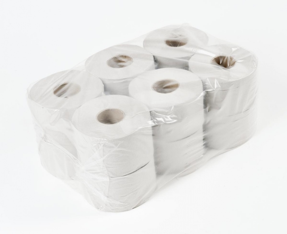 Туалетная бумага 100 метров (белая, эконом, 2 слоя)